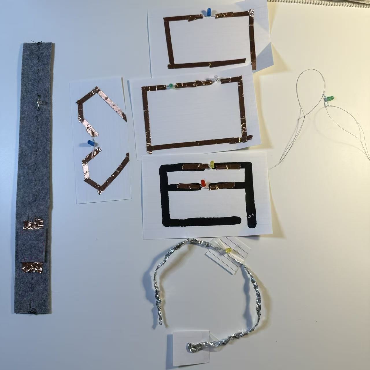 A picture of all the circuits I made