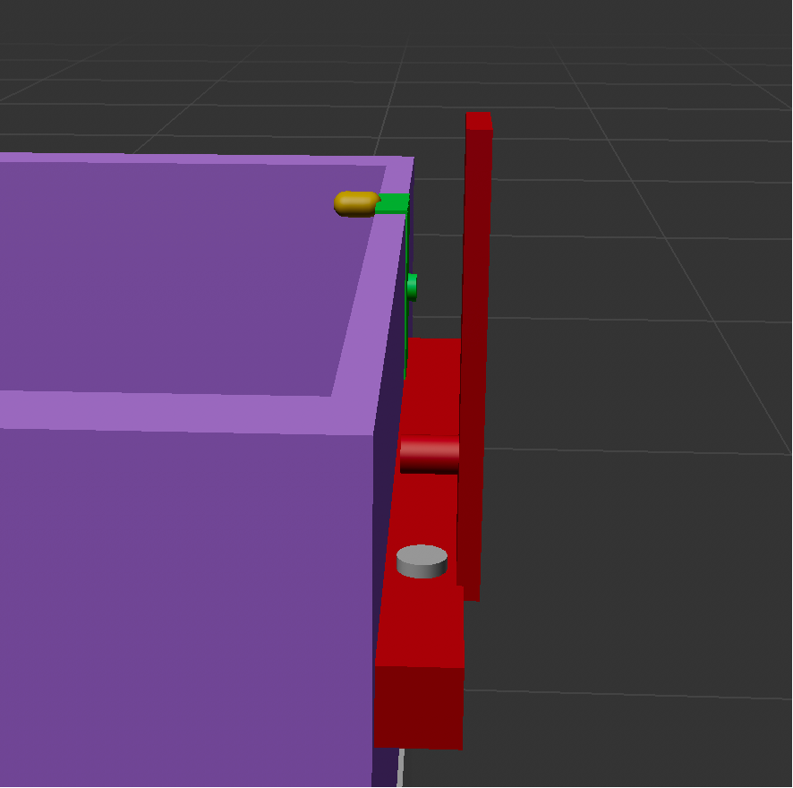 When the user close the drawer, the conductive tape will move back and disconnected with the metal cylinder, the circuit break and the light will light off