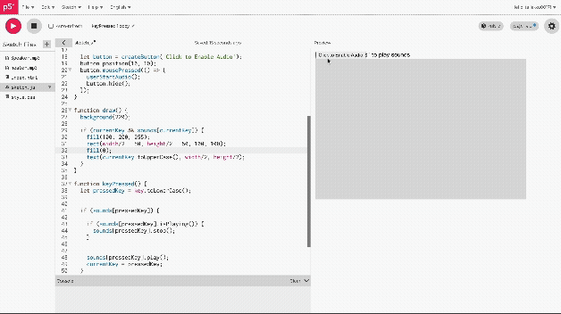 I'm trying add some visual effect <br> Here is the link, it might required some time to load: https://editor.p5js.org/talia-xu0017/full/5wAVNiOtI