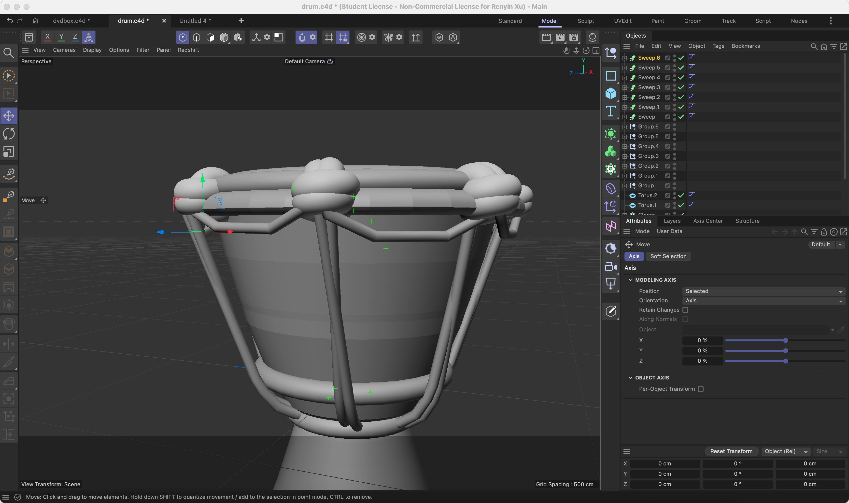 This is what I did follow by the tutorial video 5 for the drum