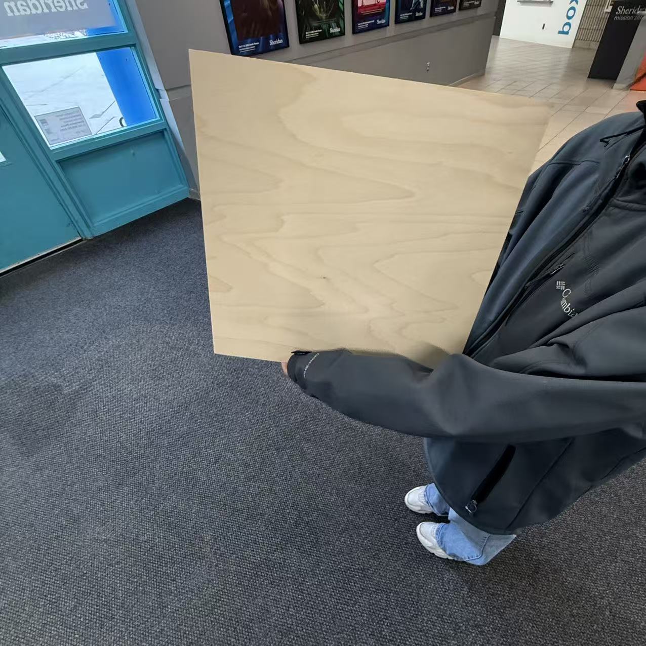 We went to buy a piece of wood at Sheridan Bookstore in a group of three