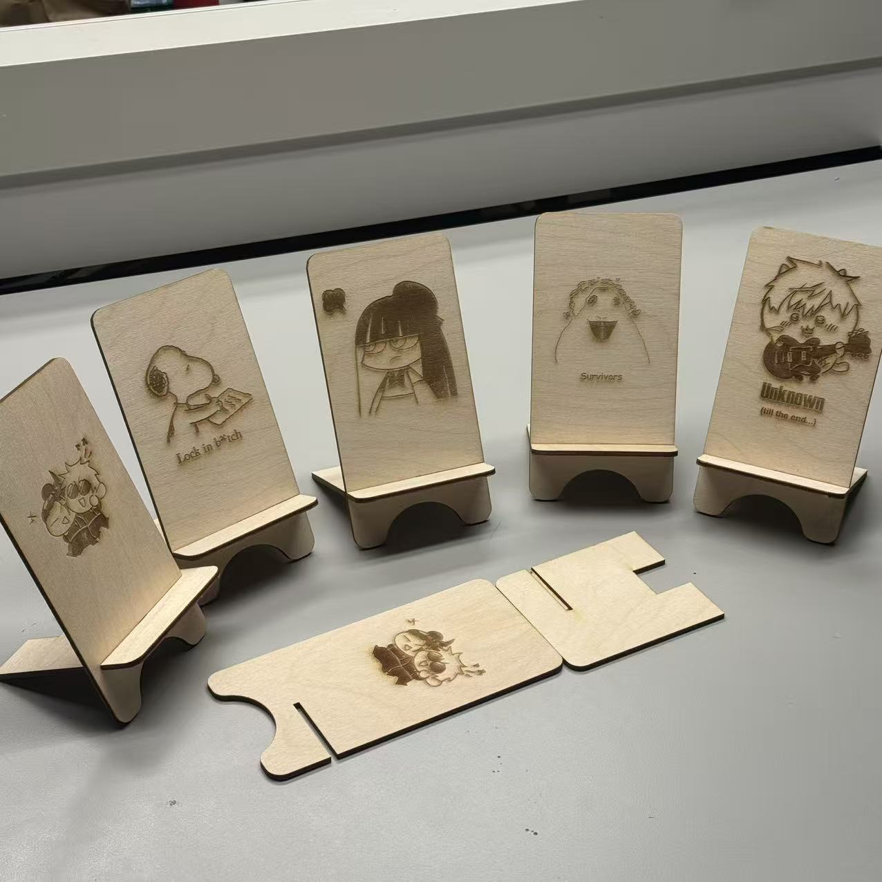 The final result of the laser cutting of our group 