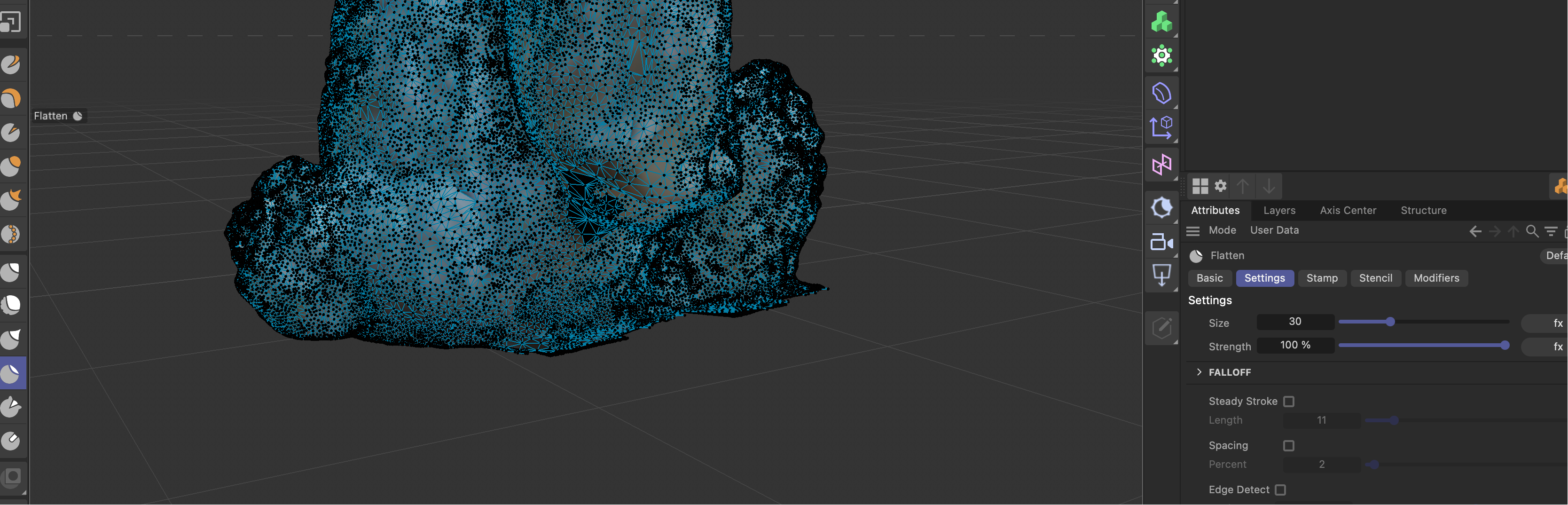 Smooth the part that is bulge out